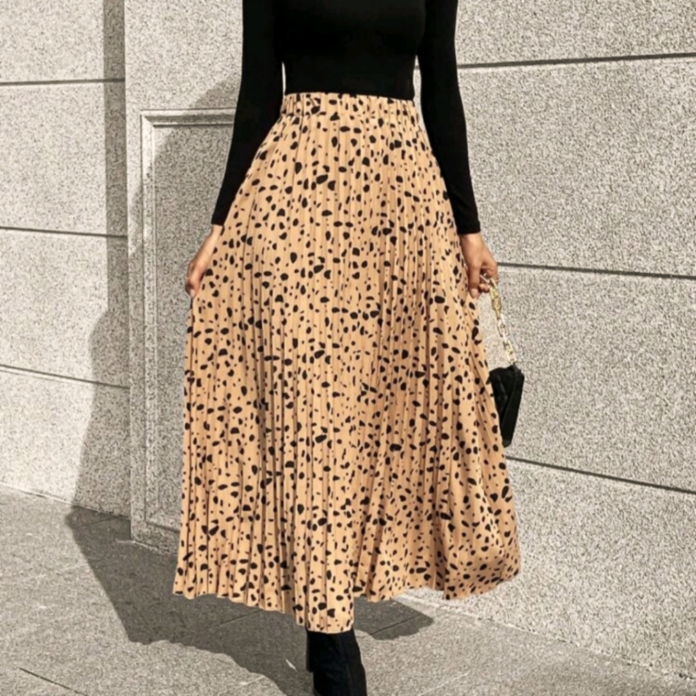 NIP Pleated Maxi Skirt